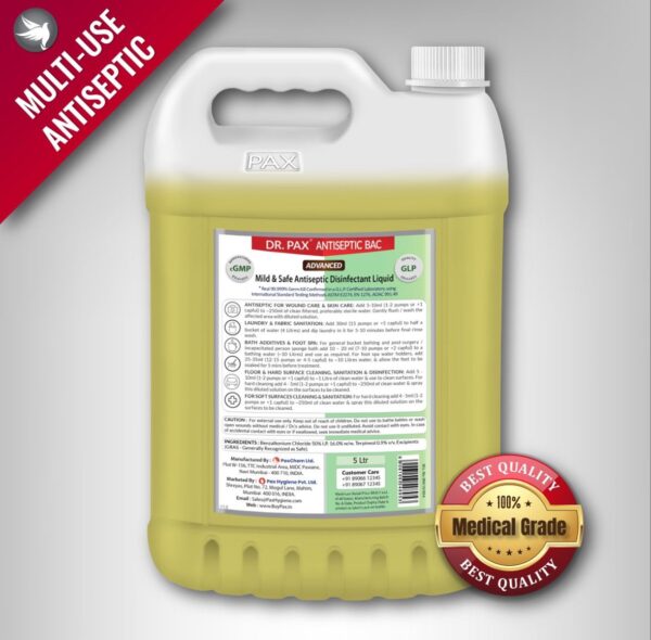 Dr. Pax Advanced Mild & Safe Antiseptic Disinfectant Hygiene Liquid - Image 5