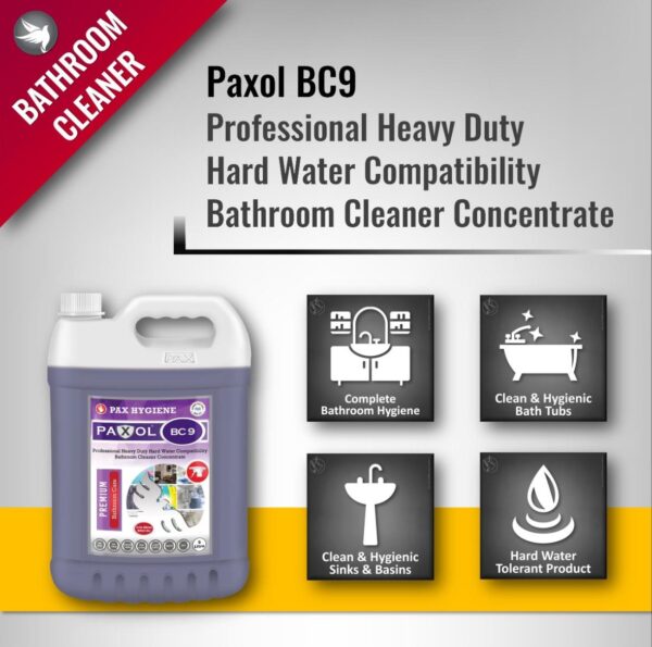 Paxol BC9 Professional Heavy Duty Hard Water Bathroom Cleaner - Image 4