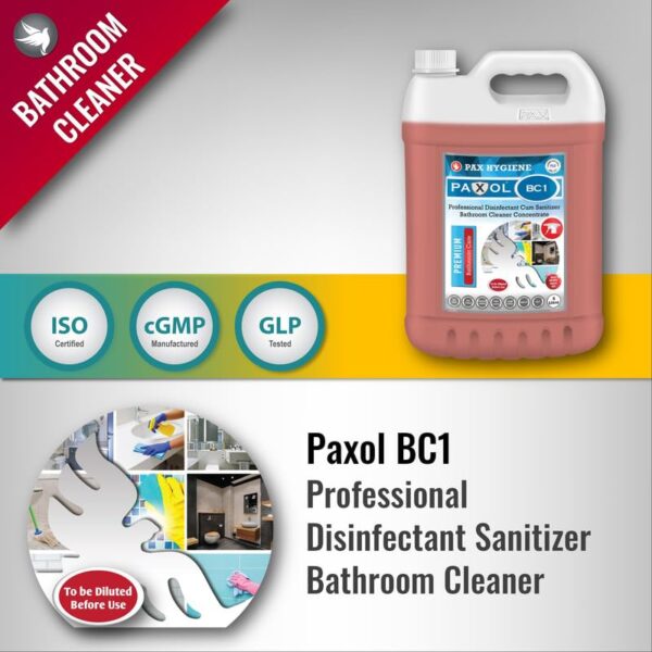 Paxol BC1 Professional Bathroom Cleaner Disinfectant Concentrate - Image 3