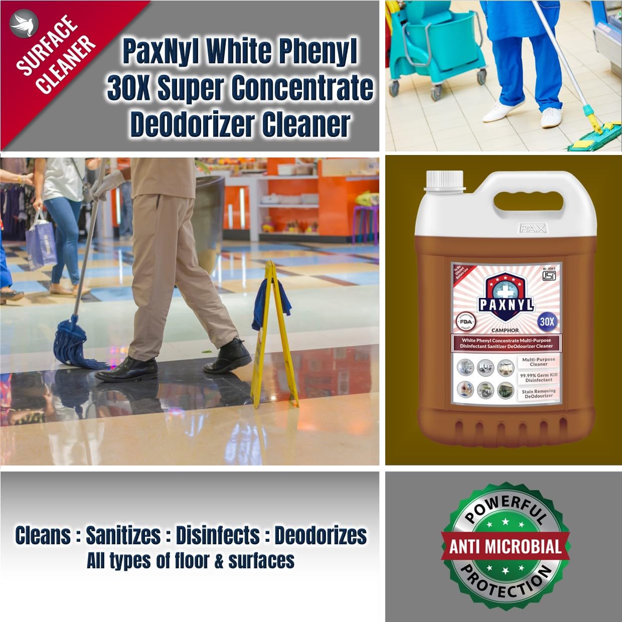 PaxNyl White Phenyl 30X Super Concentrate Deodourizer Cleaner - Image 4