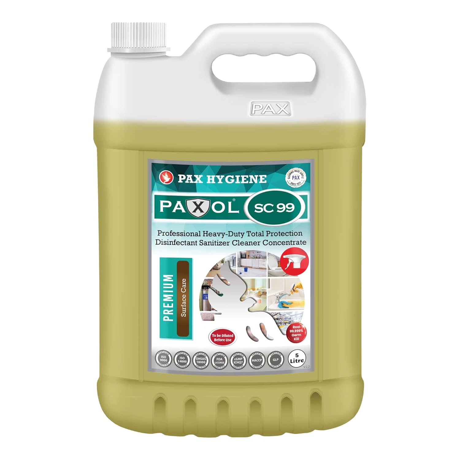 Paxol SC99 Professional Heavy Duty Surface Cleaner Disinfectant Concentrate