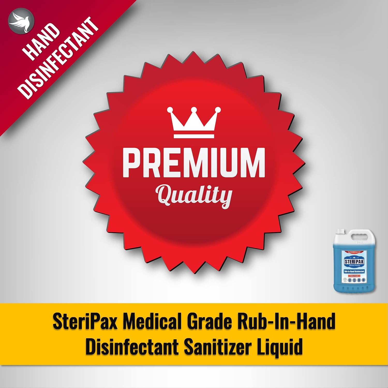 SteriPax Medical Grade Rub-In Hand Disinfectant Sanitizer - Image 6