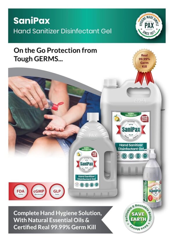 SaniPax Hand Sanitizer Disinfectant Gel - Image 5