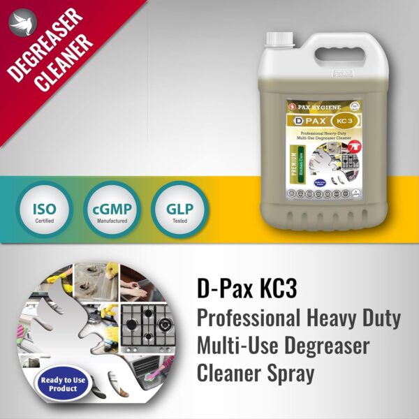 D-Pax KC3 Professional Heavy Duty Multi-Use Degreaser Cleaner Spray - Image 2