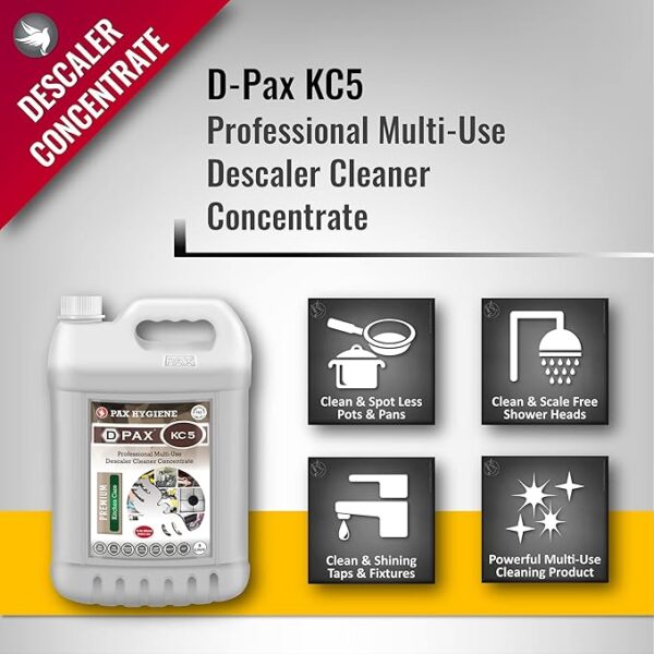 D-Pax KC5 Professional Multi-Use Descaler Cleaner Concentrate - Image 3