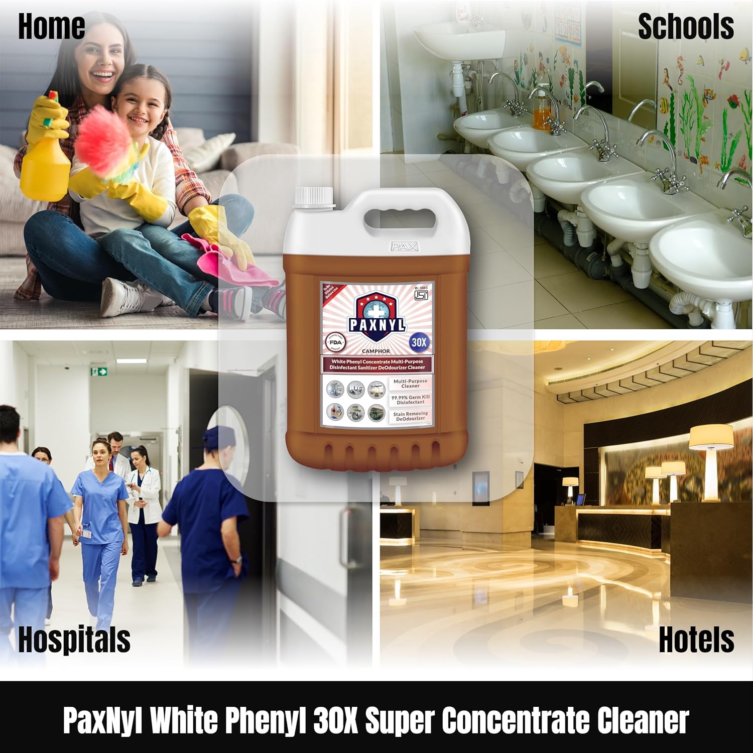 PaxNyl White Phenyl 30X Super Concentrate Deodourizer Cleaner - Image 6