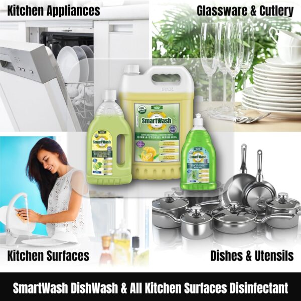 SmartWash DishWash & All Kitchen Surfaces Disinfectant Cleaner - Image 5