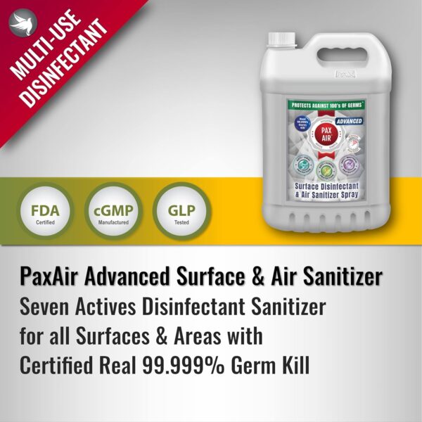 PaxAir Advanced Dual Use Surface Disinfectant & Air Sanitizer Spray - Image 3