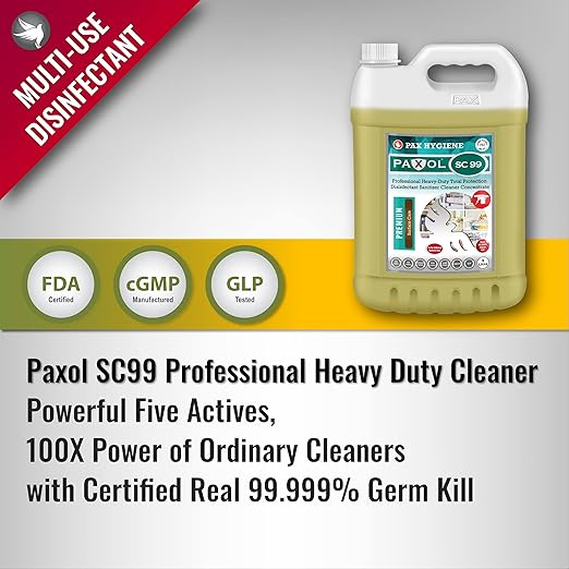 Paxol SC99 Professional Heavy Duty Surface Cleaner Disinfectant Concentrate - Image 3