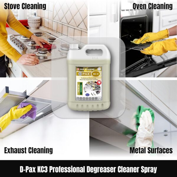 D-Pax KC3 Professional Heavy Duty Multi-Use Degreaser Cleaner Spray - Image 5
