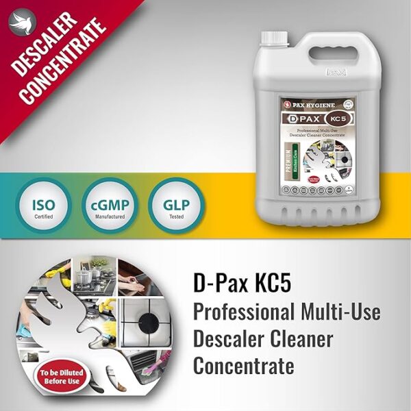 D-Pax KC5 Professional Multi-Use Descaler Cleaner Concentrate - Image 2
