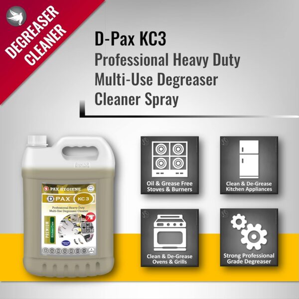 D-Pax KC3 Professional Heavy Duty Multi-Use Degreaser Cleaner Spray - Image 3