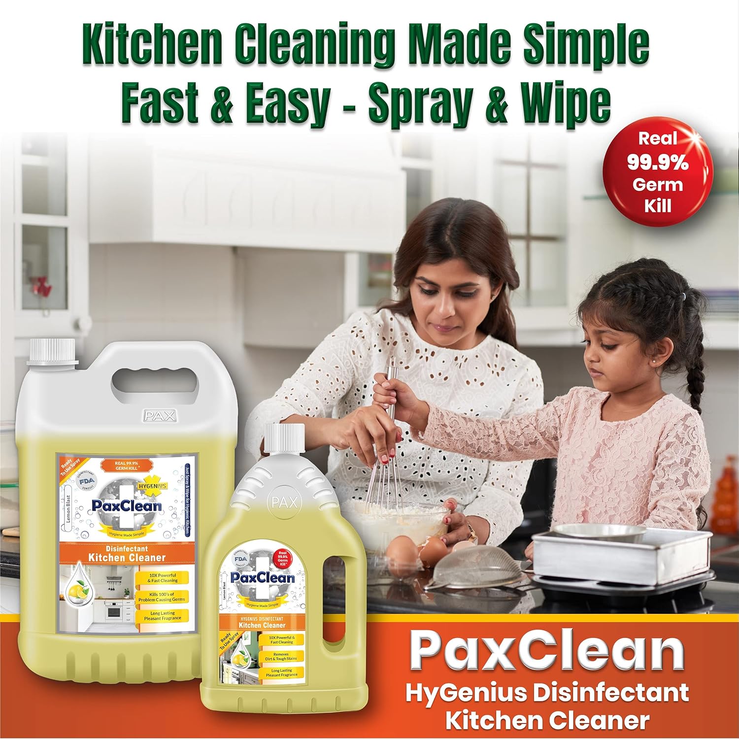 PaxClean Kitchen Strong Cleaner Disinfectant Deodorizer Spray - Image 5