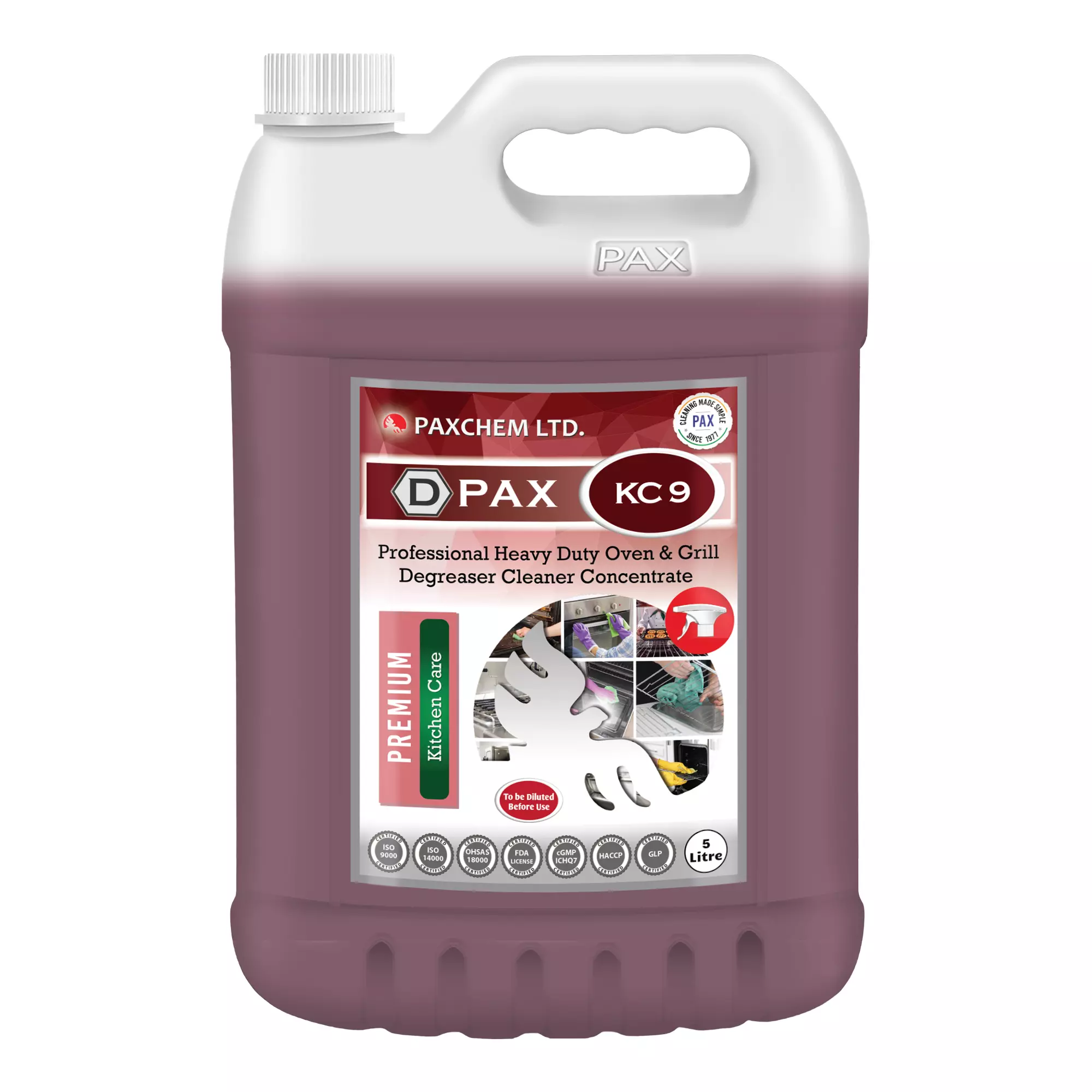 D-Pax KC9 Professional Heavy Duty Degreaser Cleaner Concentrate