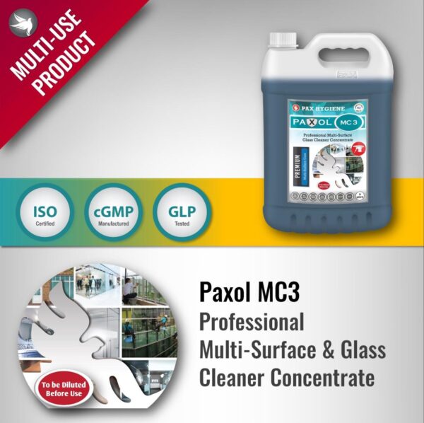 Paxol MC3 Glass Cleaner Concentrate, 5L - Image 4
